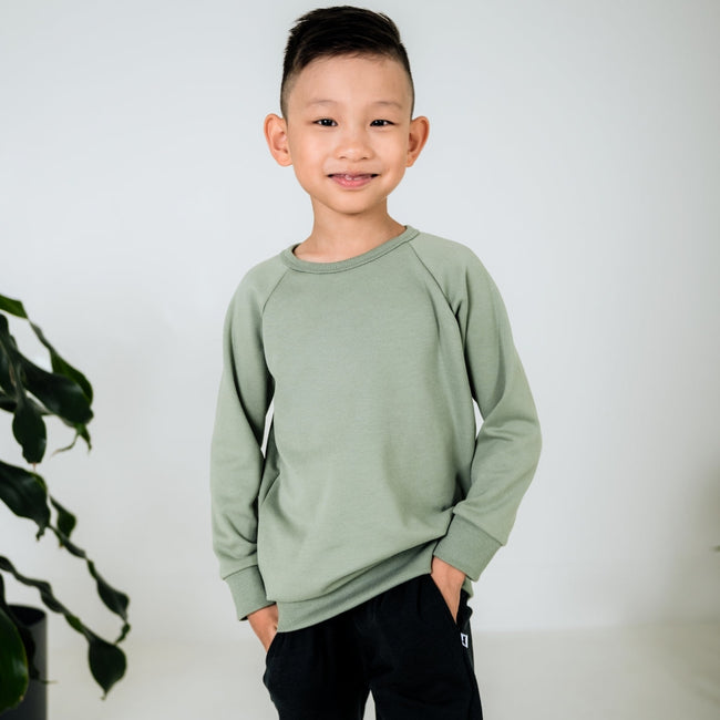 Youth Bamboo Fleece Raglan Pullover