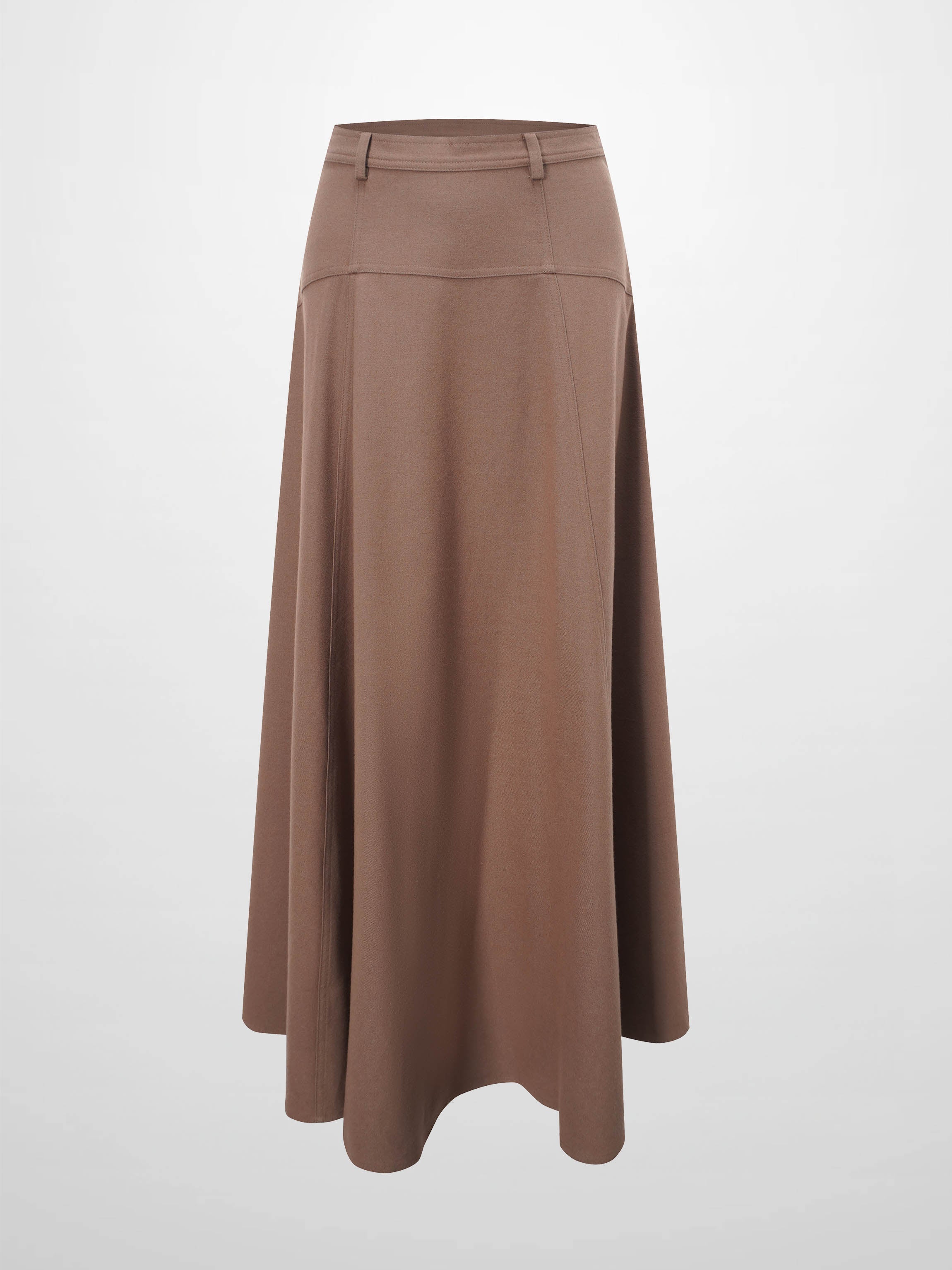 Wool Blend Yoke Skirt 37