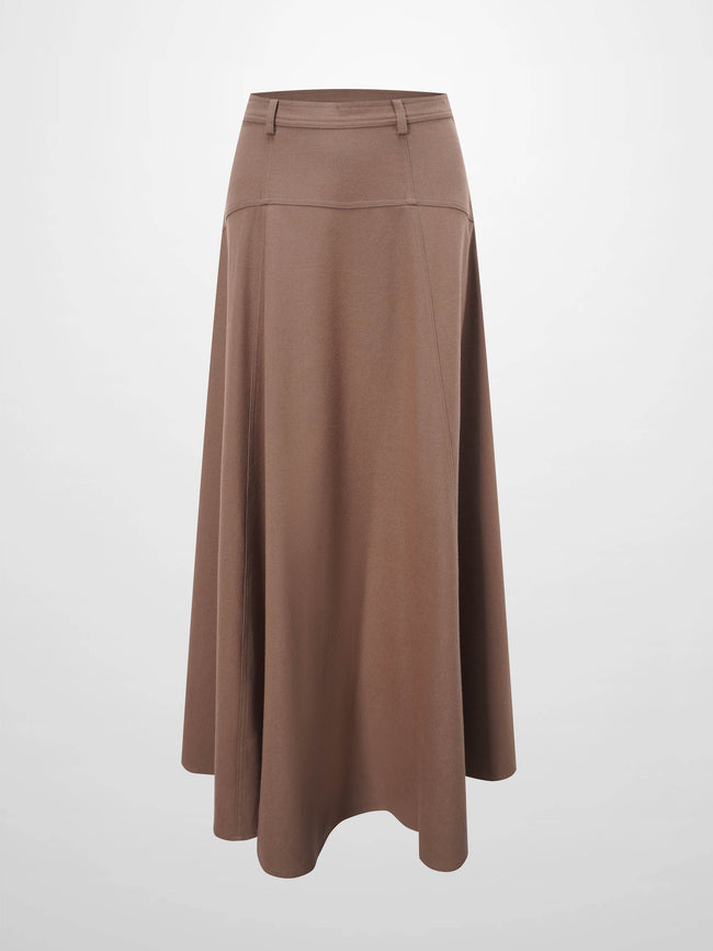 Wool Blend Yoke Skirt 37