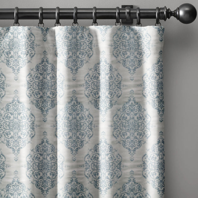 Luxury Damask Silk Jacquard Curtains | Blackout & Light Filtering Lined Drapes | Standard & Made to Measure