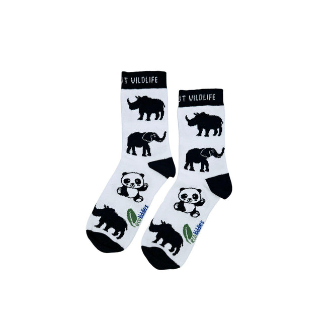 WILD ABOUT WILDLIFE ORGANIC COTTON KIDS SOCKS-0