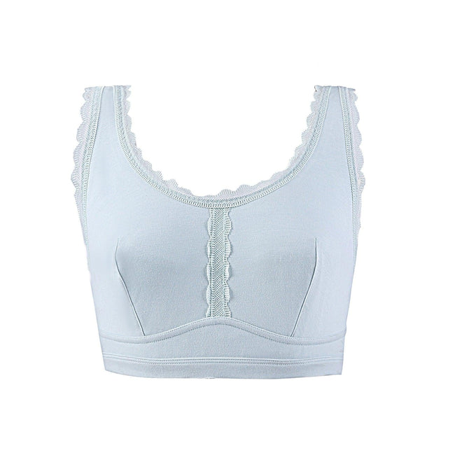 Georgia - Silk Back Support Full Coverage Wireless Organic Cotton Bra-0