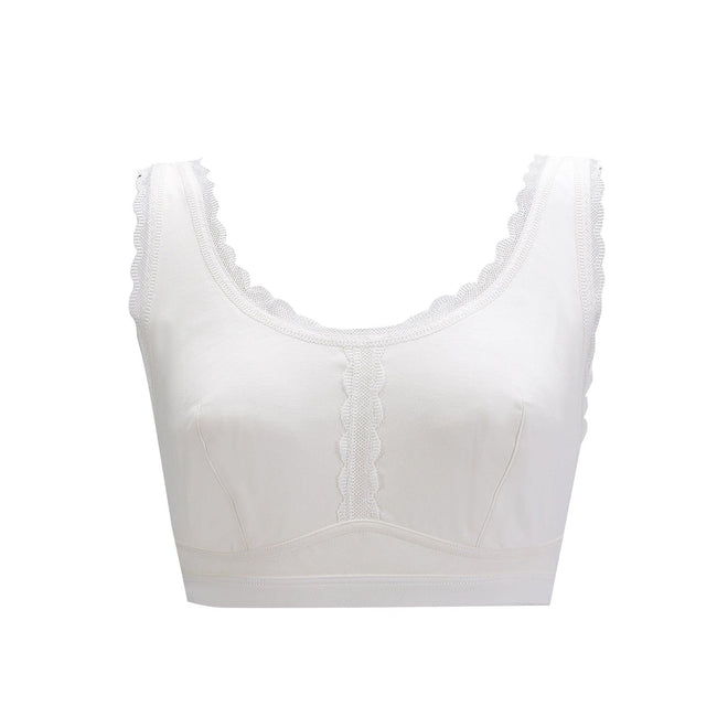 Georgia - Silk Back Support Full Coverage Wireless Organic Cotton Bra-5