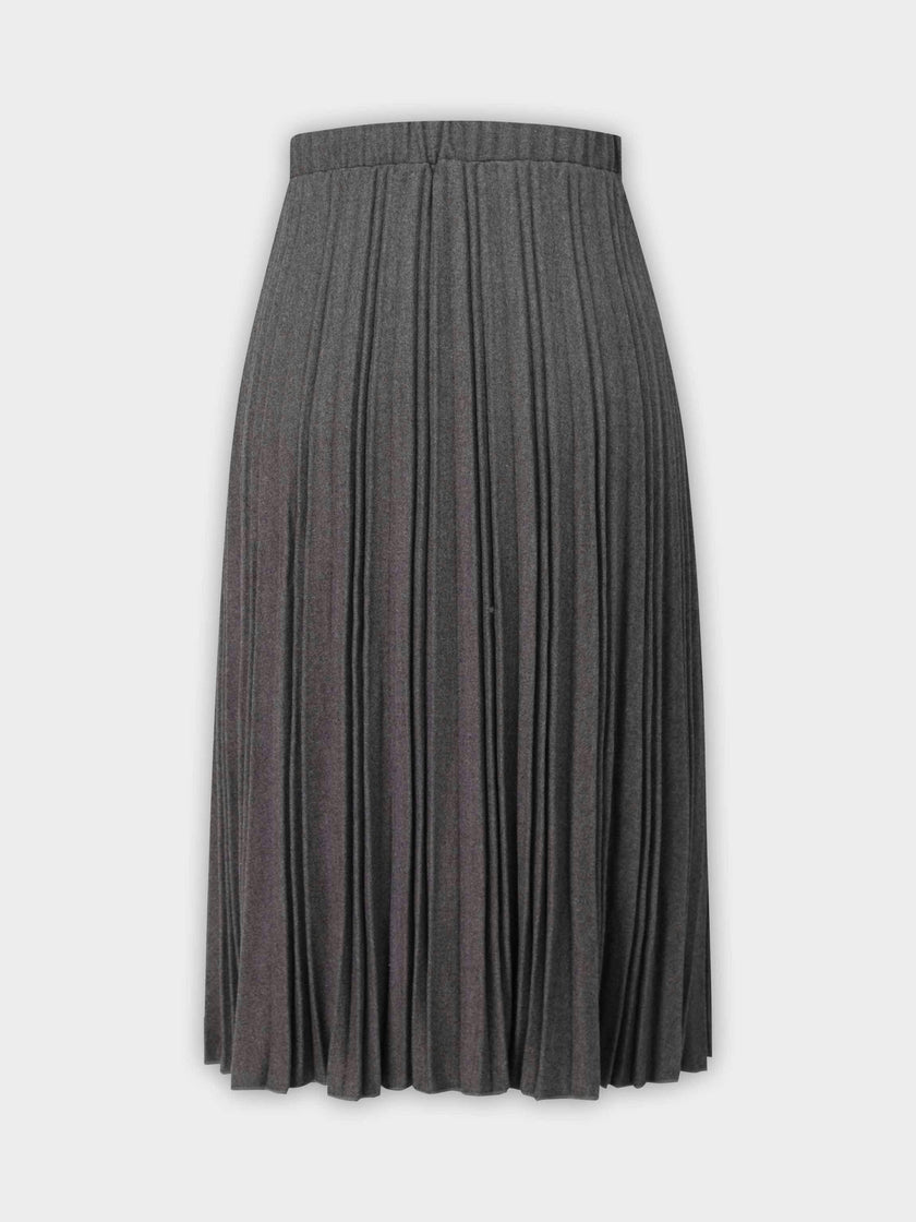 Wool Blend Pleated Skirt 25.5