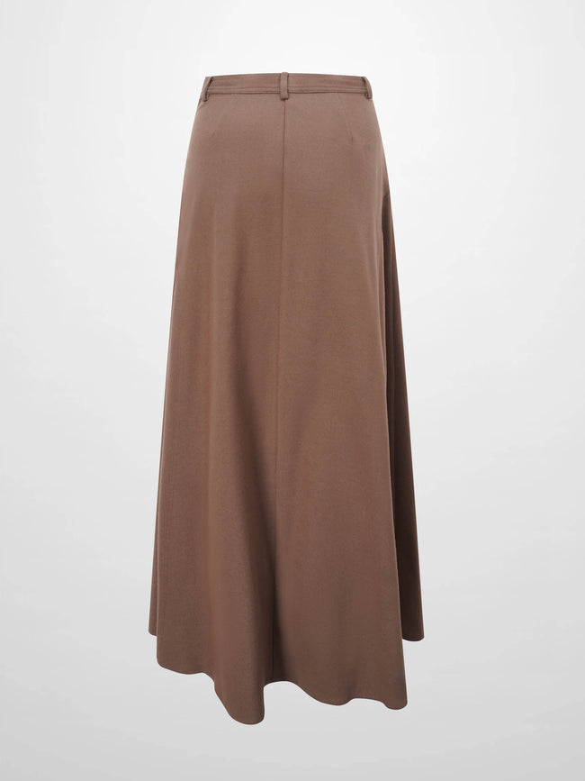 Wool Blend Yoke Skirt 37