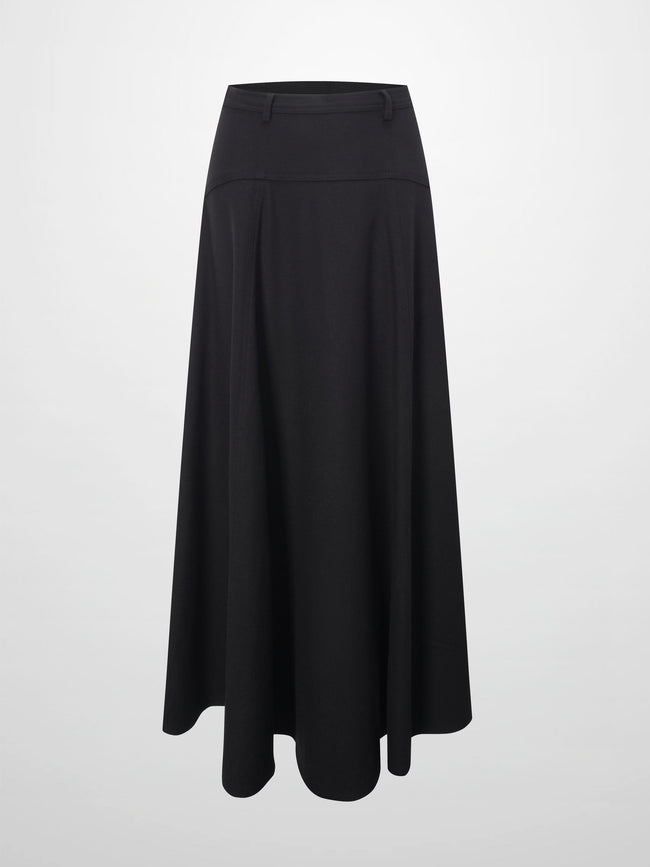 Wool Blend Yoke Skirt 37