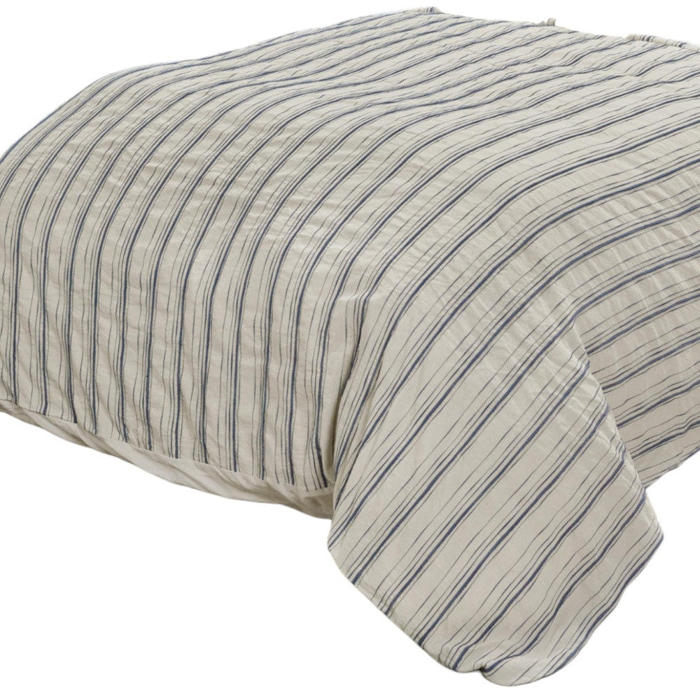 Natural King Linen 300 Thread Count Dry Clean Only Duvet Cover-3