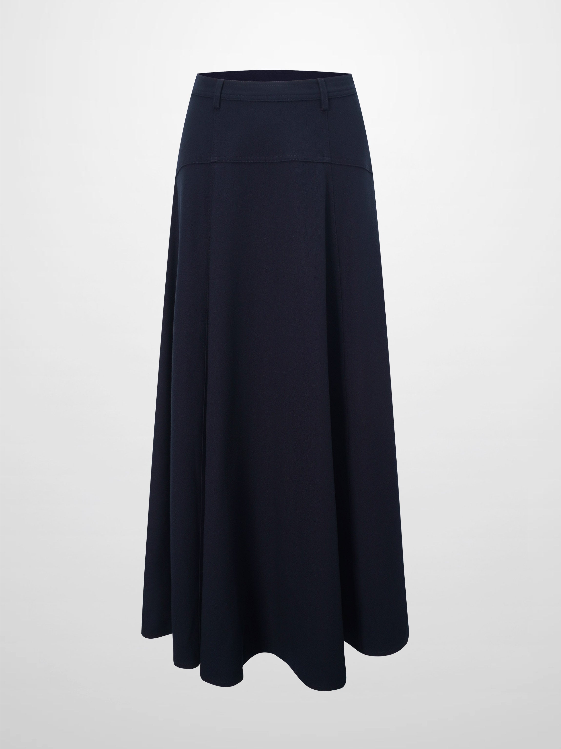Wool Blend Yoke Skirt 37