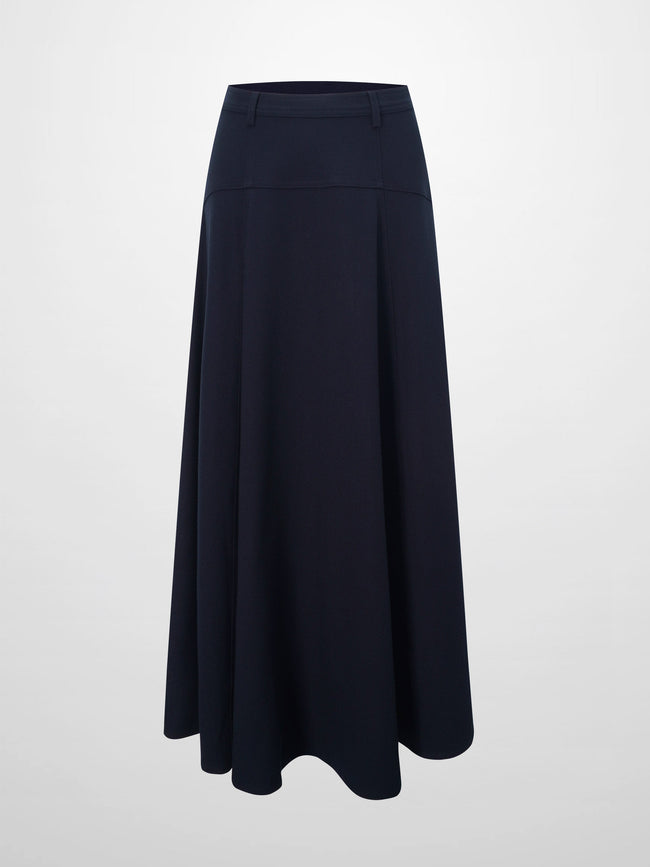 Wool Blend Yoke Skirt 37