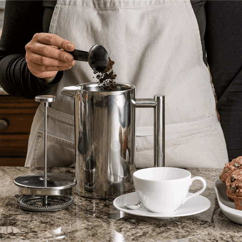 Double Stainless Steel French Coffee Press Tea Maker with Insulation-1