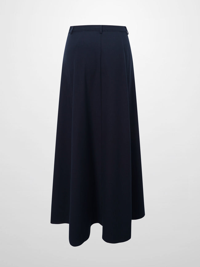Wool Blend Yoke Skirt 37