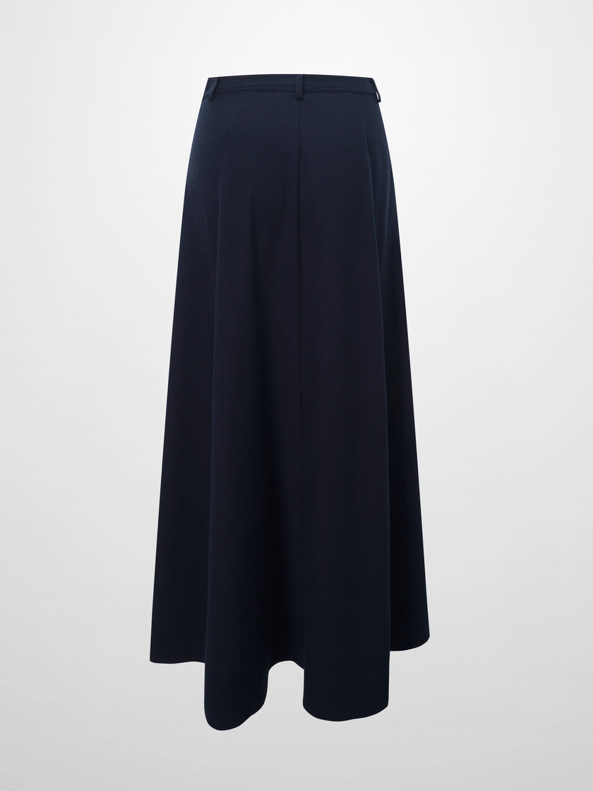 Wool Blend Yoke Skirt 37