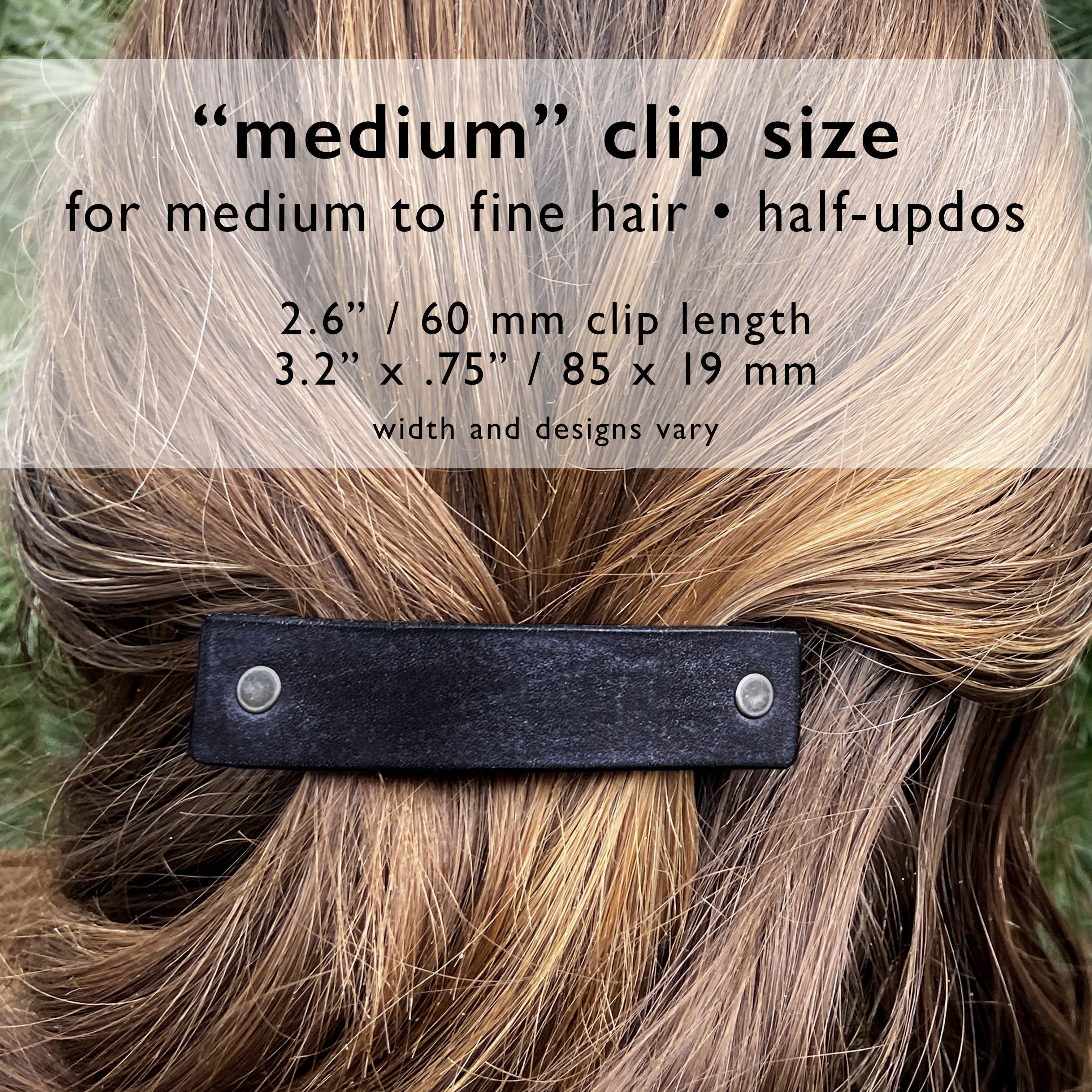 Rustic Red and Gold Mandala Leather Barrette-4