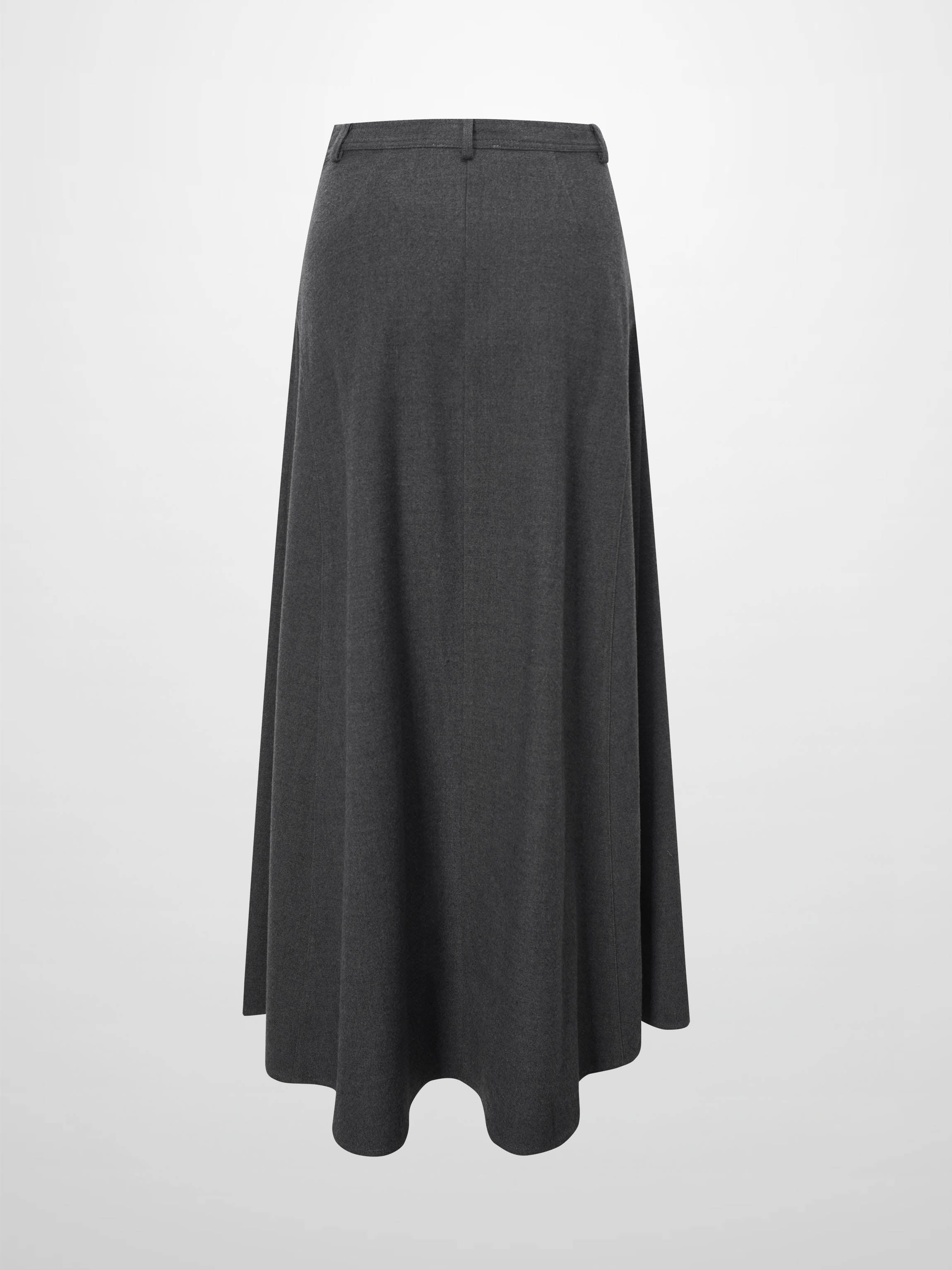 Wool Blend Yoke Skirt 37