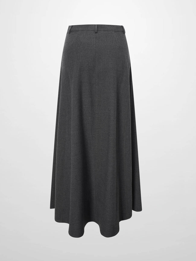 Wool Blend Yoke Skirt 37