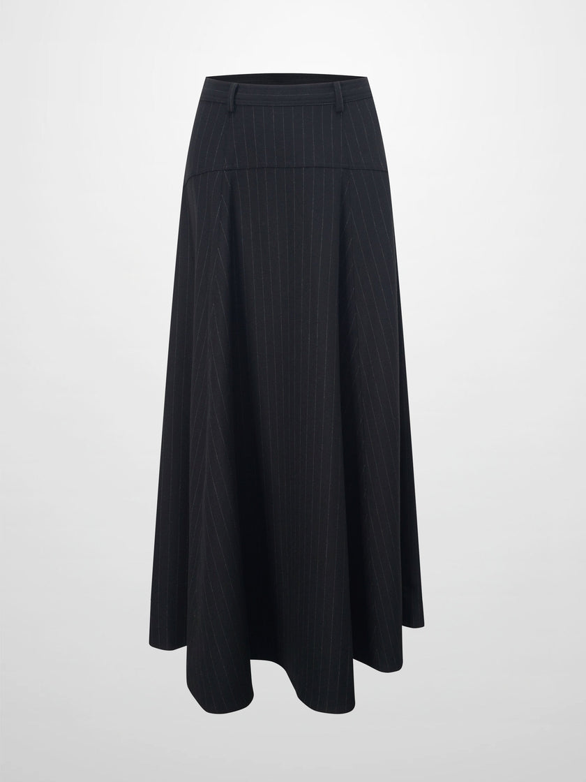 Wool Blend Yoke Skirt 37
