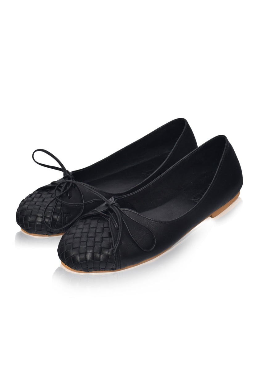 Alexandra Woven Leather Flats-4