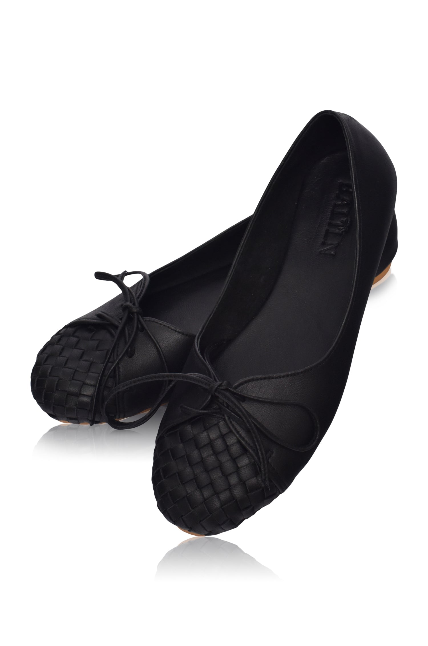 Alexandra Woven Leather Flats-3