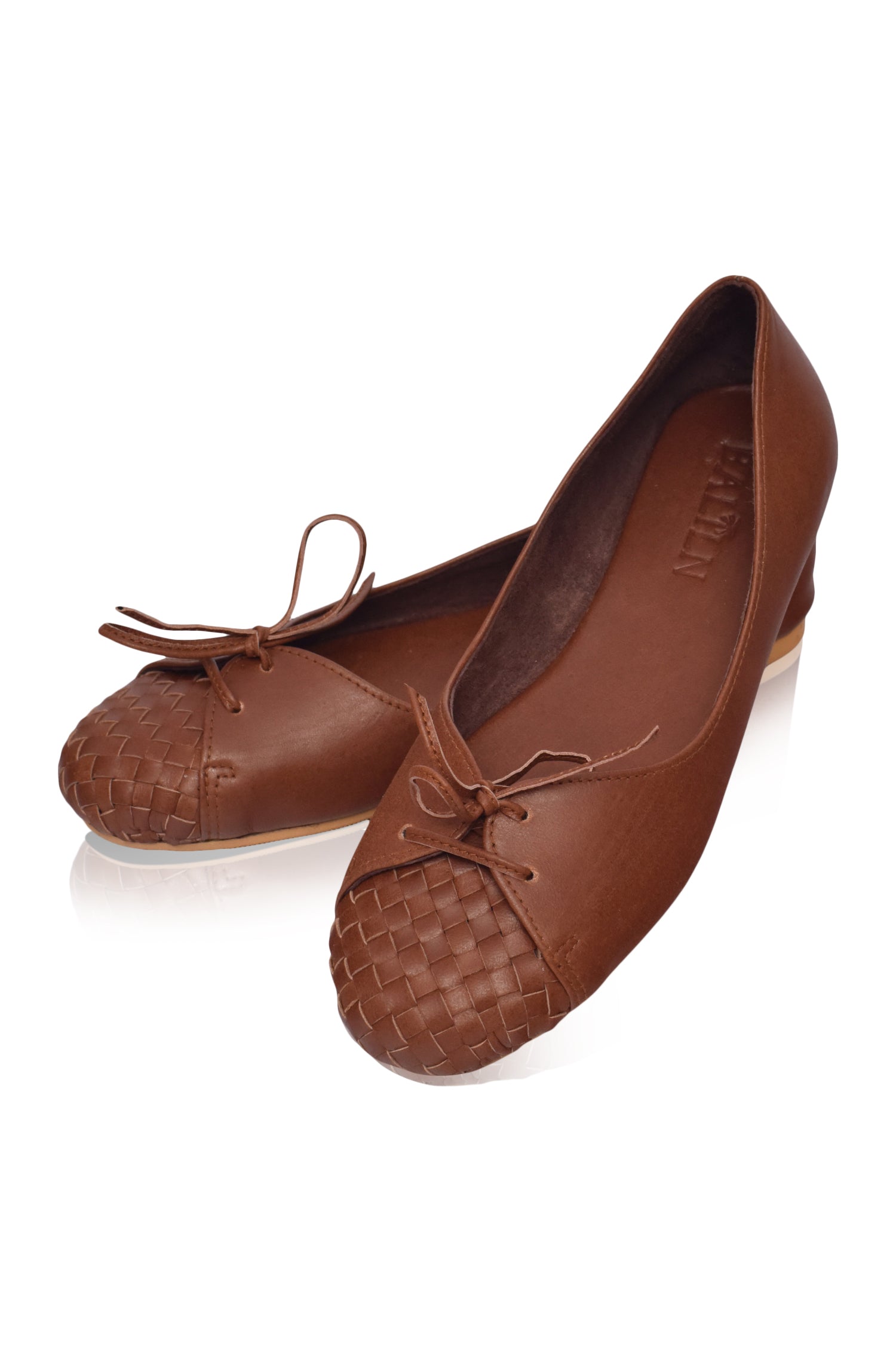 Alexandra Woven Leather Flats-4
