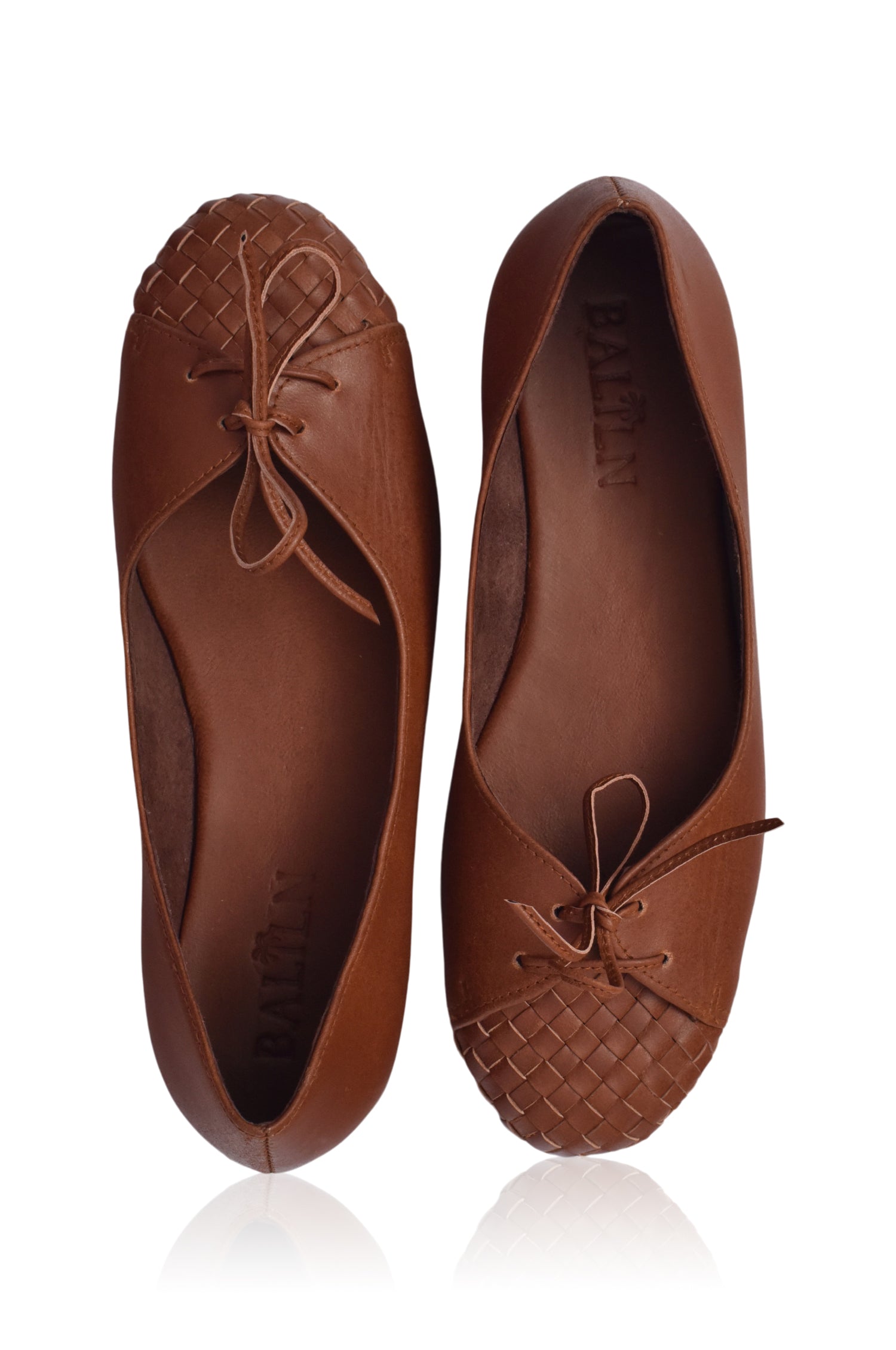 Alexandra Woven Leather Flats-1
