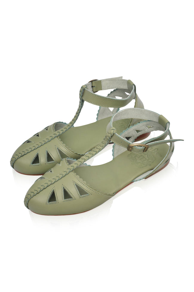 Bounty T-strap Leather Sandals-1
