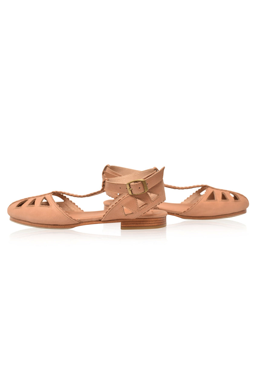 Bounty T-strap Leather Sandals-4