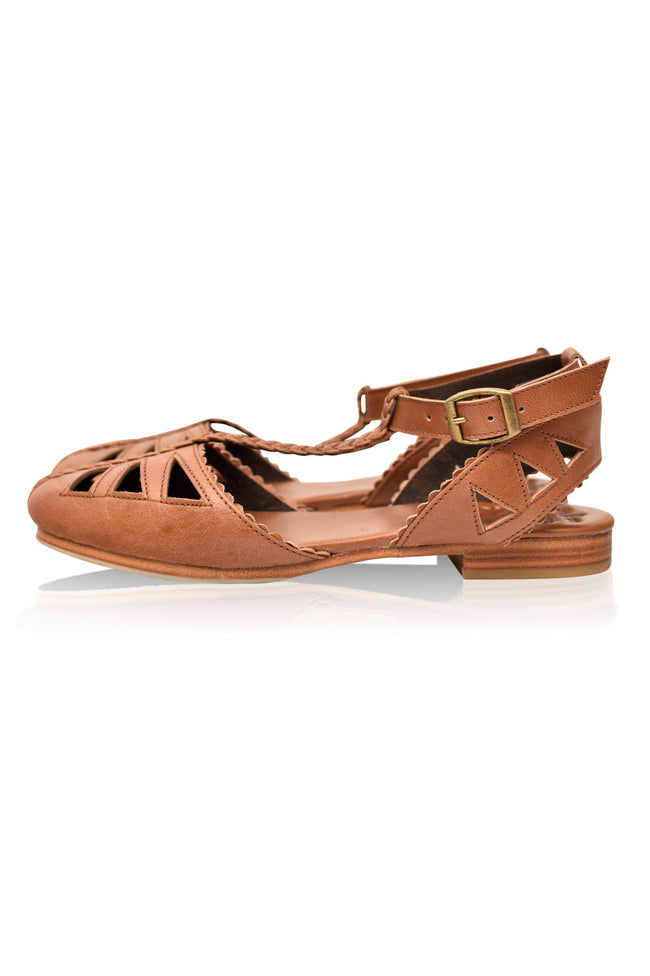 Bounty T-strap Leather Sandals-1