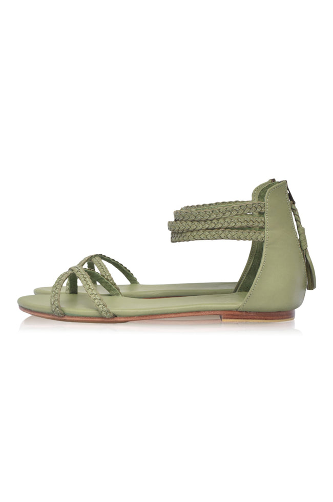 Calypso Braided Leather Sandals-8