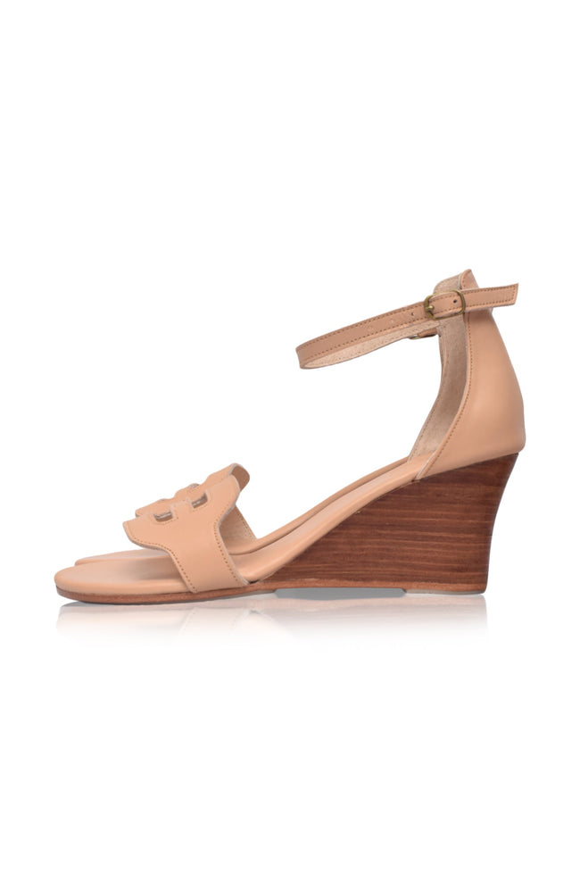 Como Leather Wedge Sandals-2