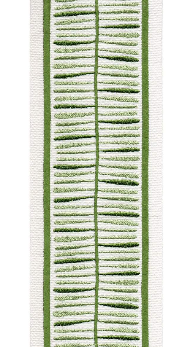 Wide Cotton Canvas Embroidered Trim Tape | 4 Inch (10.16cm) | 5 Colours | By The Metre