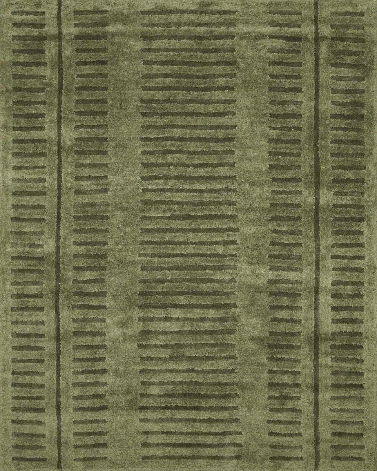 Washable Wool Rug - Green-6
