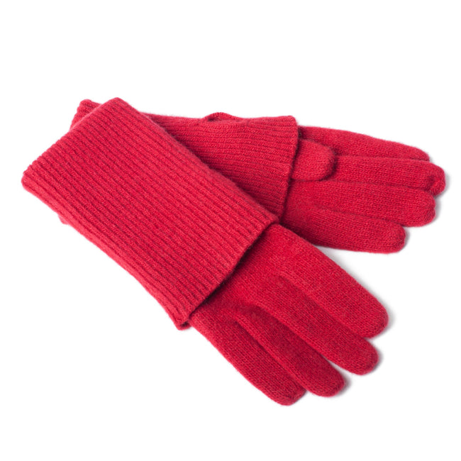 CASHMERE RIBBED GLOVES-0