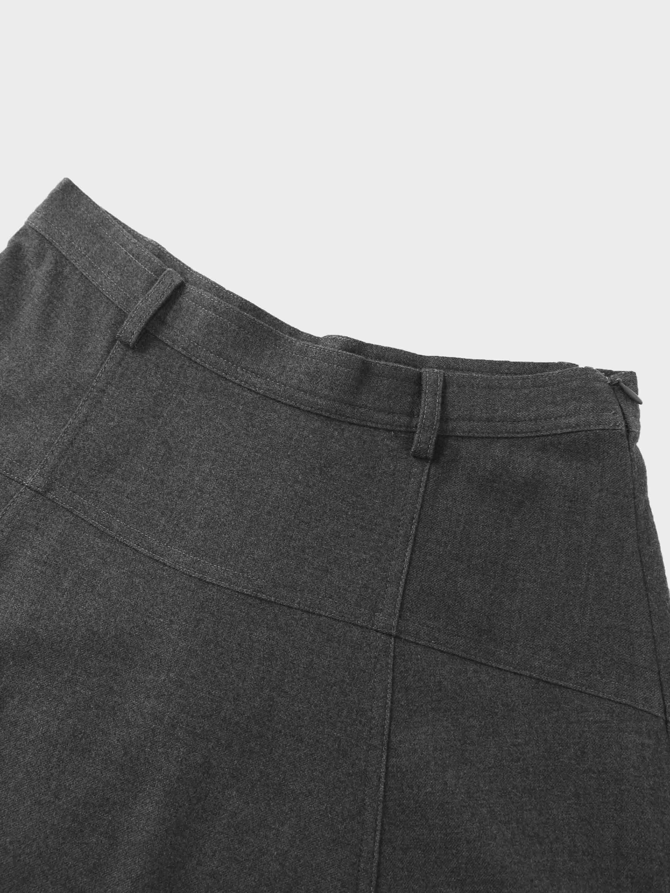 Wool Blend Yoke Skirt 37