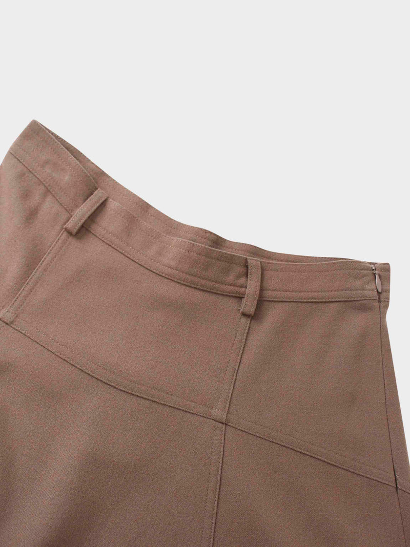 Wool Blend Yoke Skirt 26