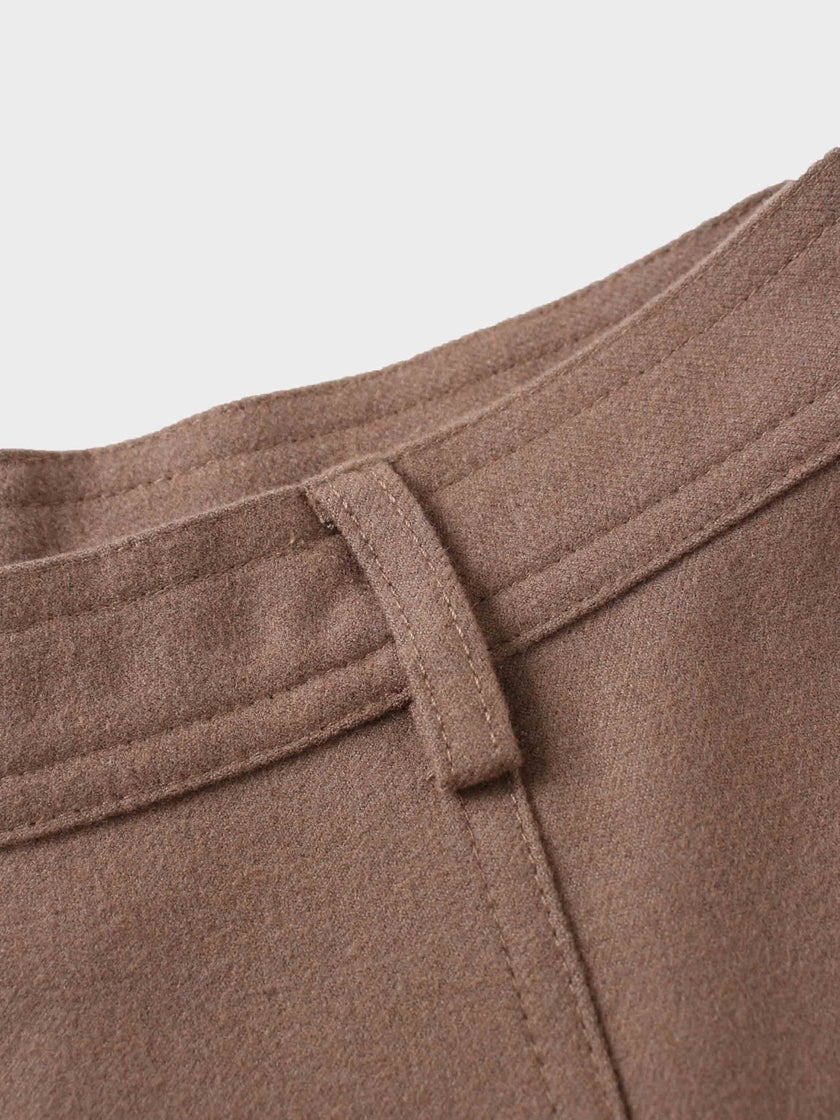 Wool Blend Yoke Skirt 37