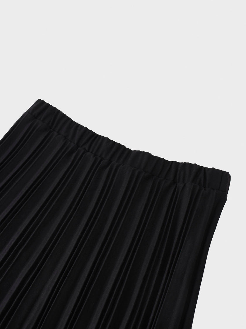 Wool Blend Pleated Skirt 25.5