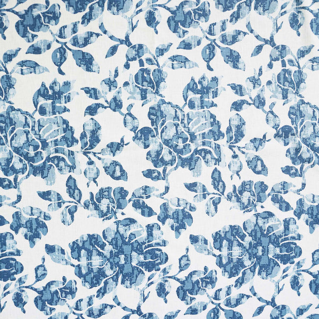Floral Print Linen Fabric | 5 Colourways | Medium Weight |  Curtains, Blinds & Crafts | By the Metre