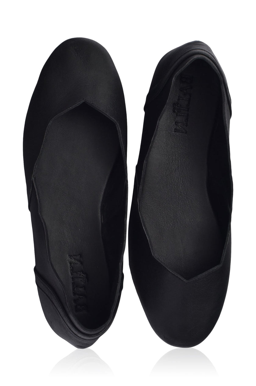 Milan Leather Ballet Flats-4