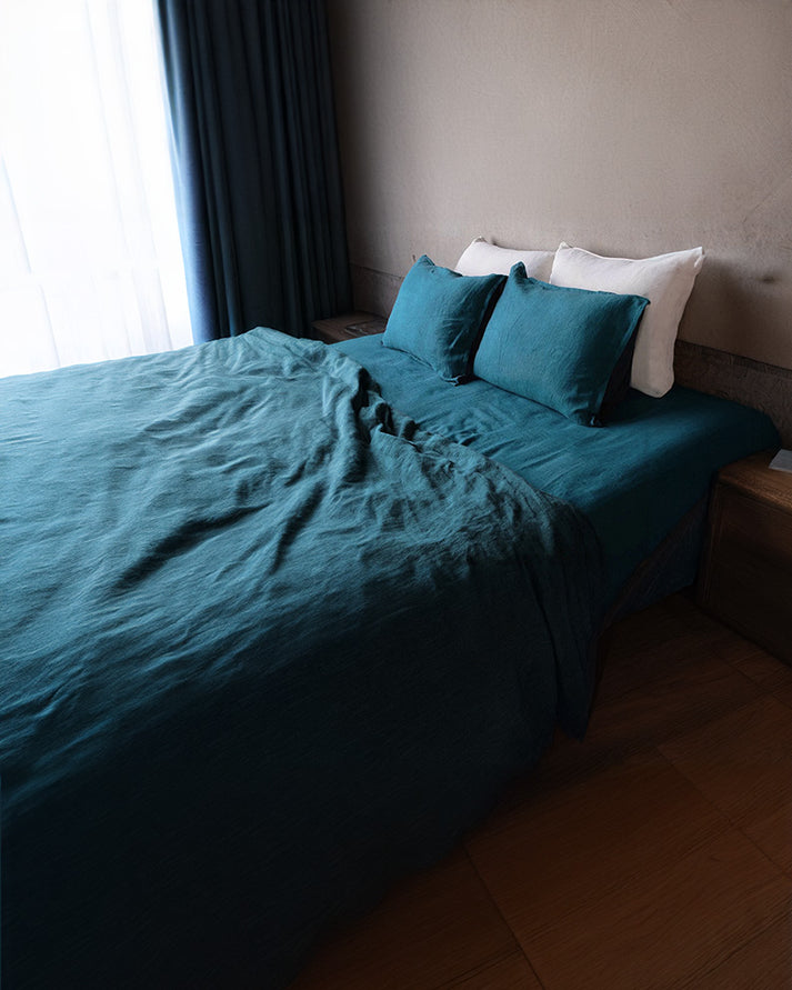 Linen Cotton Duvet Cover Sets-9