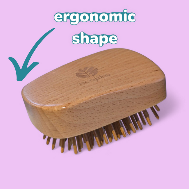 Wooden Bamboo Detangling Brush | Bamboo Tangle Teezer