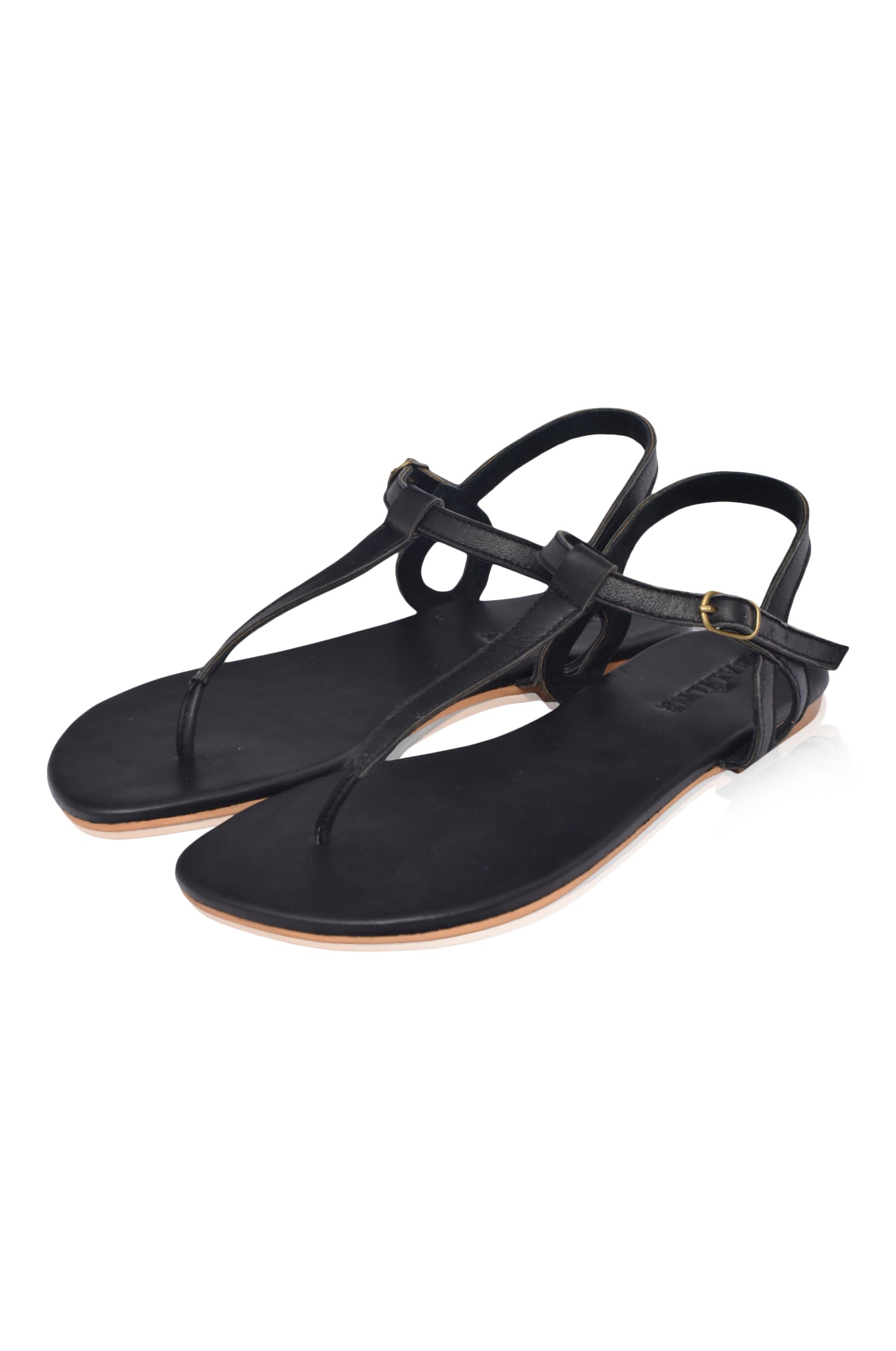 Rosalia T-strap Leather Sandals-3