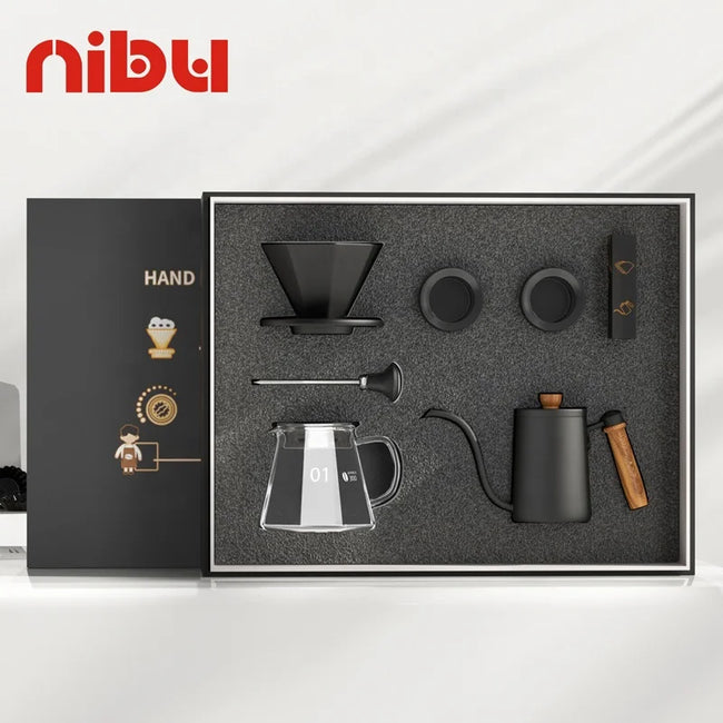 Coffee Lovers Gift Set Premium Manual Grinder French Press & Infuser-0