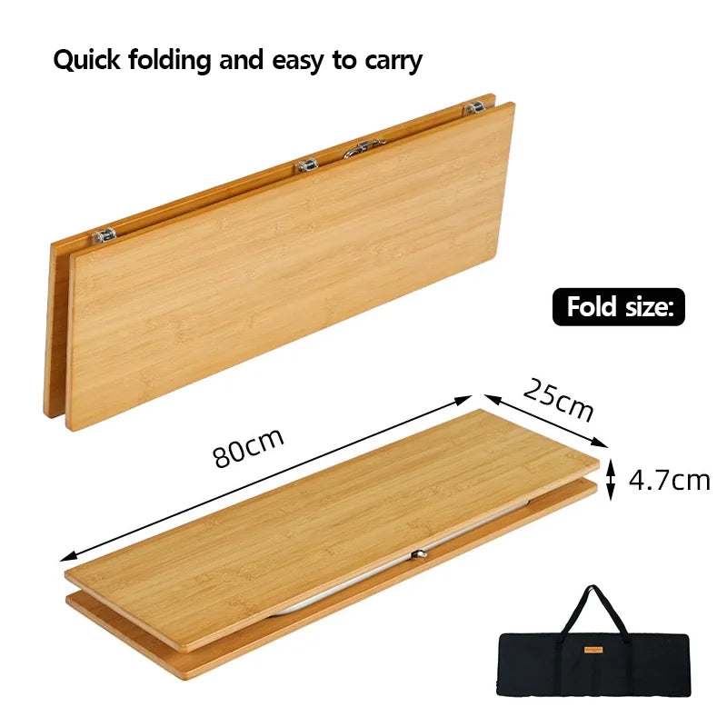 Bamboo Folding Table-3