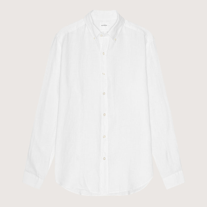 WHITE LINEN SHIRT