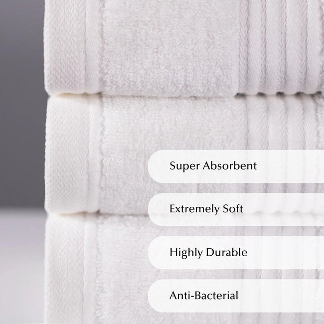 Luxury Bamboo Towel in White-1