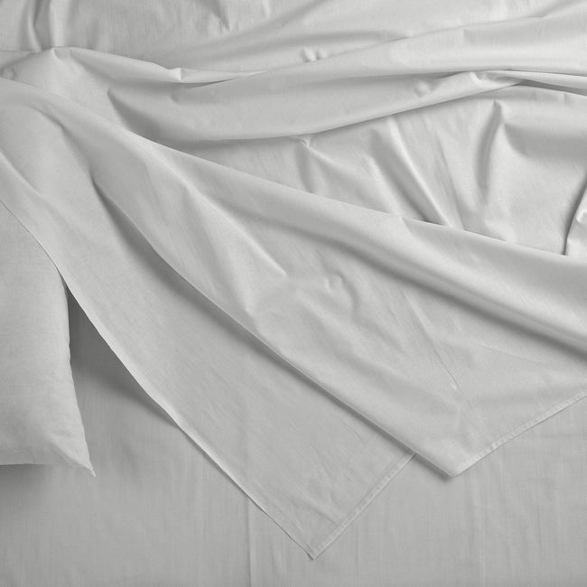 NNEDSZ Comfort Bamboo Blended Sheet & Pillowcases Set 1000TC Ultra Soft Bedding Double White
