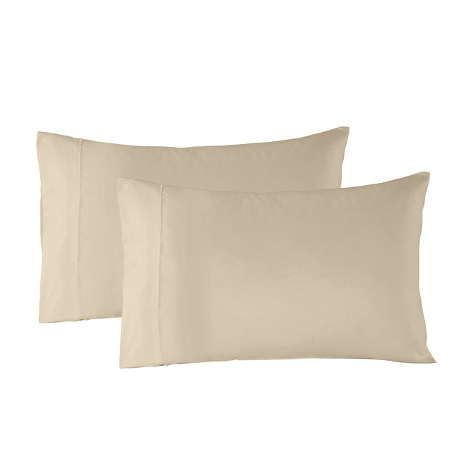NNEDSZ Comfort Bamboo Blended Sheet & Pillowcases Set 1000TC Ultra Soft Bedding King Ivory