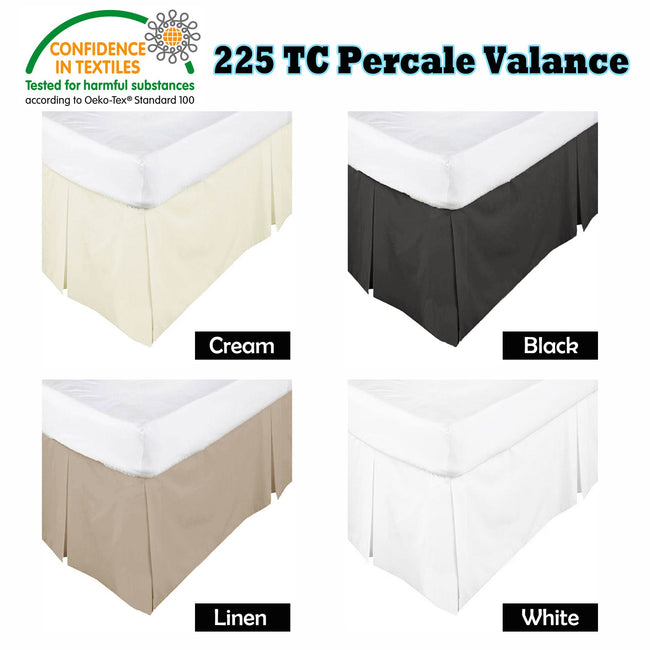 NNEDSZ Box Pleated Valance Linen - KING-1
