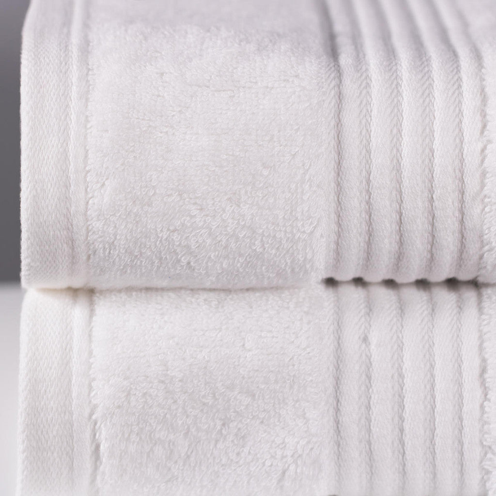 Luxury Bamboo Towel in White-4