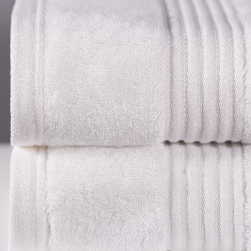 Luxury Bamboo Towel in White-4